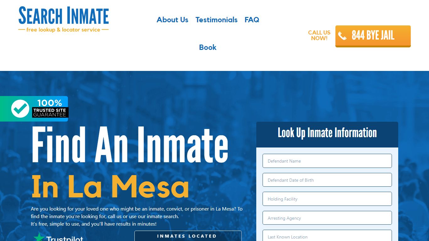 Find An Inmate in La Mesa, California – SearchInmate.com